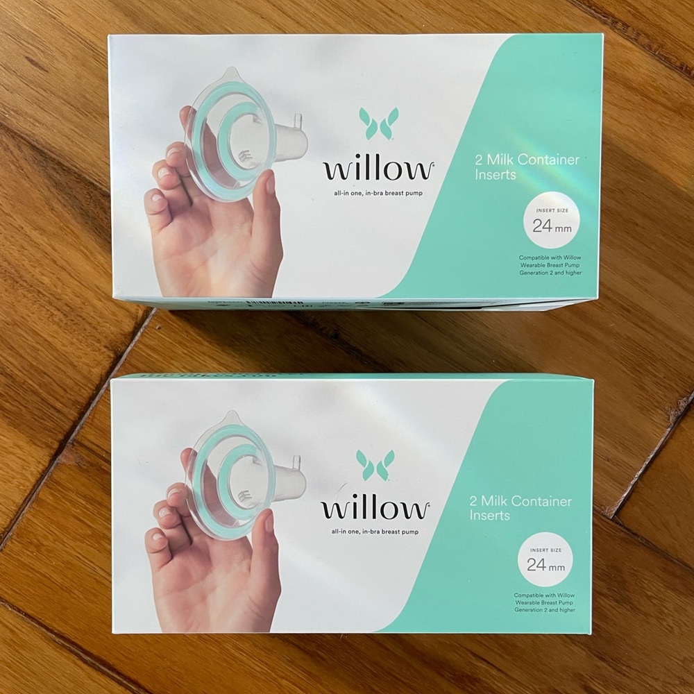 Willow milk container inserts 24mm 2 sets of 2